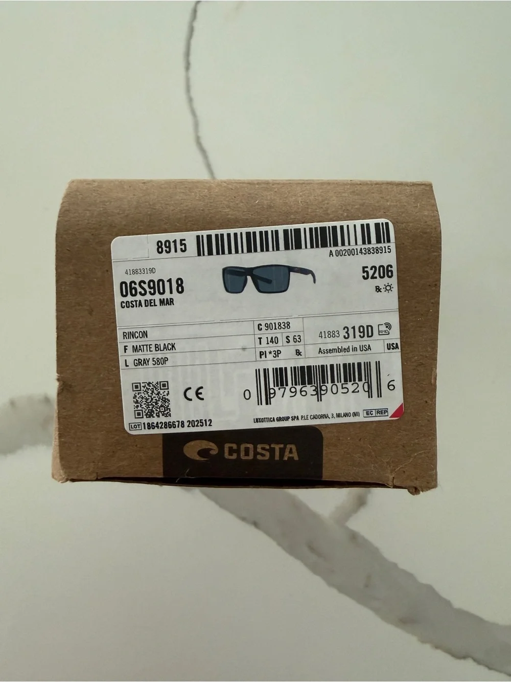 Costa Del Mar Rincon 580P - 06S9018 - Matte Black